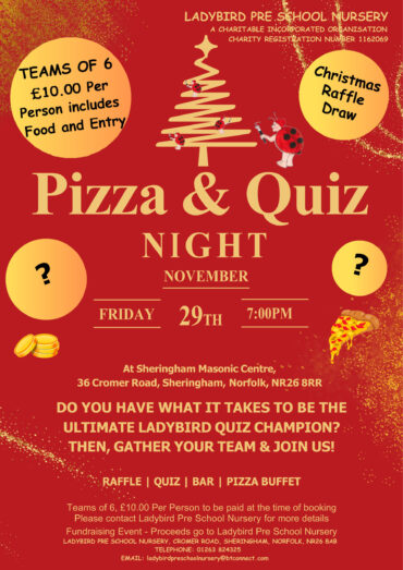 Pizza & Quiz Night 29th November 2024